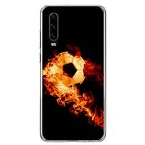 „Fire Football“ futbolo kamuolio telefono dėklas, skirtas „Huawei P30 P20 P10 P40 P50 Pro Mate 20 40 30 10 Lite Popular Fundas Art Gift“ Huawei P30