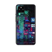 „Art Pixel Aesthetic“, skirta „Google Pixel 5 Pixel 4a 5G Pixel 4a Pixel 4 Pixel 4 XL“, silikoninis minkštas juodas telefono dėklo dangtelis Pixel 4 XL black