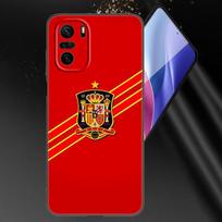Ispanijos vėliavos telefono dėklas, skirtas Xiaomi Mi POCO X3 NFC GT M4 M3 12 11T 10T Pro A3 11 Lite NE 5G 12X 11i F3 Minkštas TPU juodas dangtelis Xiaomi Mi A3