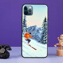 Skiing Snow Snowboard Ski Case For iPhone 13 11 14 Pro Max 12 mini Full Cover For iPhone XR XS Max X 7 8 Plus SE 2020 iPhone 6 6s