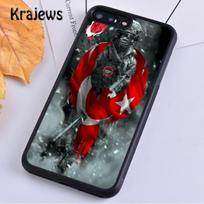 Krajews Turkijos vėliavos kareivis Telefono dėklas Dangtelis iPhone 14 5 SE 6s 7 8 plius XR XS 11 12 13 pro max Samsung Galaxy S21 S22ultra iPhone 14
