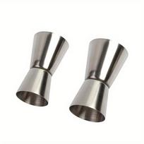 2 vnt. / rinkinys nerūdijančio plieno kokteilių plaktuvas 15/30 ml ir 25/50 ml matavimo puodelis dvigubo gėrimo spirito matavimo virtuvės prietaisai 2Pcs