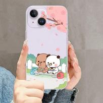 Mielas DUDU BUBU telefono dėklas, skirtas iPhone Mini 11 12 13 14 15 XPlus Pro Max SE XR permatomas apvalkalas iPhone11PROMAX
