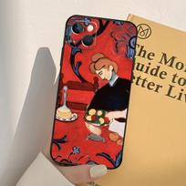 Henri Matisse Art Painting Case For iPhone 13 12 11 Pro Max Mini XR X XS MAX 6S 7 8 Plus SE 2020 2022 Phone Cover iPhone 11 Pro red