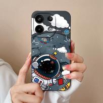 Animacinis raštas Astronautas dėklas Xiaomi Redmi 13 A3 4G Turbo 3 Note 13 Pro 13R nugarėlės dangtelis Minkštas silikonas Ekrano apsauga Telefonų dėklai Bamperis Redmi Redmi Note 13 4G