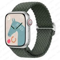 Pinta solo kilpa Apple laikrodžiui Ultra apyrankė 40mm 44mm 41mm 38mm 49mm 45mm elastinė nailono apyrankė iWatch series 9 8 7 6 5 4 3 se apyrankė 42mm 44mm 45mm 49mm