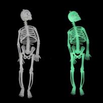 Hot Tricky Glow Skull Skeleton Haunted House Helovino dekoravimo reikmenys Šviečiantys skeletai „pasidaryk pats“ žaislas 20 cm