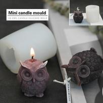 3D Pelėdos Žvakės Forma Silikoninė Forma Žvakių Gamybai DIY Rankų Darbo Dervos Formos Gipsui Vaškui Forma 1pcs