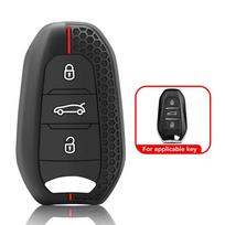 Automobilio nuotolinio valdymo pulto rakto dėklo dangtelis, skirtas Peugeot 2008 3008 4008 5008 308 408 508 Citroen C1 C2 C4 C6 C3-XR Picasso Grand DS3 DS5 balta