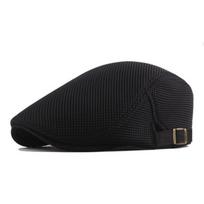 Mada Kvėpuojantis Tinklelis Vasarinės Plokščios Kepurės Naujienų Berniuko Stiliaus Beretės Reguliuojamos Vyriškos Moteriškos Kasdienės Beretės Kepurė Gorros juoda