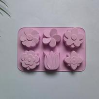 Flower Silicone Molds Different Flower-shaped Baking Molds Suitable for Soap and Candle Making Cake Chocolate Mould