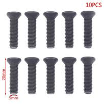 10 vnt. tvirtinimo varžtas M5 * 20 kairysis sriegis, skirtas 3/8 colių gręžimo griebtuvo koto adapteriui 10pcs