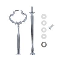 1 vnt. Torto lėkštės stovas 2 arba 3 aukštų Europos stiliaus Auksinis Nuimamas Silver Double Layer