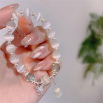 Round Bead Hand String Female Round Bead Bracelet Ornament  Give Girlfriends Gifts One Size