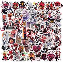 100 animuotų piktojo boso grafiti lipdukų motociklams, bagažui, vežimėliams ir vandens puodeliams - atsparūs vandeniui 100 pieces, Evil Boss Bright Film Series, 26g