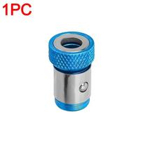 6/1 vnt Magnetinio žiedinio kryžiaus kryžiaus atsuktuvo antgalio laikiklis Stiprus magnetizatorius elektrinis įrankis Universalūs elektriniai Phillips priedai 1pcs blue