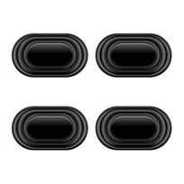 4/6/8/10 vnt. Automobilio durų amortizatorių pagalvėlės Lengvas montavimas Universalios Garso izoliuotos Sutirštintos Silikoninės 4pcs