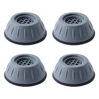 4 Pieces Anti Vibration Pads Prevent Moving Washer Dryer Washing Machine Mat gray