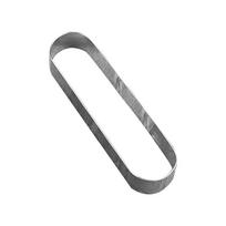 Stačiakampė putėsių pyrago forma sausainių pjaustyklė nerūdijančio plieno mini ilga ovali sausainių forma geometrinė metalinė sausainių pjaustyklė 2