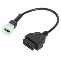 6 kontaktų į 16 kontaktų adapterio laidas OBD2 variklio gedimų diagnostikai ir detektoriui Tinka motociklams
