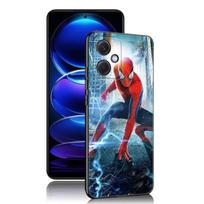 Žmogus-voras Juodas silikoninis telefono dėklas Xiaomi Redmi Note 10 11 11S 12 13 4G 8 9 11T Pro 5G Plus 8T 9S 10S 12S Redmi Note 12 4G