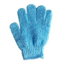 1PC Nylon Shower Bath Exfoliating Mitt Glove Skin Wash Spa Massage Scrub Body Scrubber Cleaner Glove mėlyna