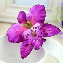 Moteriški Flower Barrette Bohemia Style Vestuvių paplūdimio plaukų segtukai plaukų priedai None violetinė