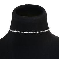 Elegant European & American Diamond Choker Necklace