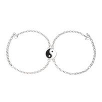 Yin-Yang Tai Chi Nerūdijančio plieno porų apyrankės vyrams ir moterims