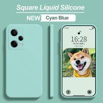 Redmi Note 12 Pro Plus Turbo dėklas Kvadratinis skysto silikono minkštas viršelis Xiaomi Redmi Note 12 Turbo Note12 Pro Plus 5G telefono dėklas RedmiNote12ProPlus