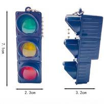 1 vnt. Imitacija Elektroninis šviesoforo raktų pakabukas Pakabukas Mini pėsčiųjų šviesa LED šviečiantis žaislas Vaikams pažintinis žaislas Dovana 1PCS