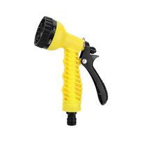 1PC Household Seven-function Watering Water Gun Garden Water Spray Gun Multi-purpose Shower Car Wash Water Gun Household geltona