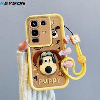 KEYSION Shockproof Case for Infinix Note 50 Pro 4G with Lanyard Silicone Cute 3D Cartoon Doll Phone Cover for Infinix Note 50 4G for Infinix Note 50 4G