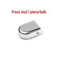 Magnetinė metalinė batraiščių sagtis - be raištelių kapsulinis segtukas batams 6mm Wide Press Buckle Silver - Single