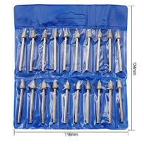 20 vnt. Dremel priedų Deimantinės šlifavimo galvutės Mini grąžto frezos Antgalių rinkinys Dremel rotaciniam įrankiui Šlifavimo priedai 3 mm kotelis Pack of 1