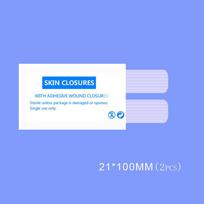1 rinkinys 5 dydžių Besiūlė medicininė juosta Chirurgijai, po gimdymo, odos žaizdai Nuimama, tampri, saugos juosta nuo greito judėjimo 21*100mm(2pcs)