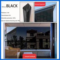Sustorinta nano šilumos izoliacinė langų plėvelė - Saulės UV blokavimas Vienašalio privatumo Anti-glare, skirta naudoti namuose ir biure 30cm*1m