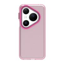 Frosted Case For Huawei Pura 80 Pro Cover Huawei Pura 80 Pro Fundas Coque Matte Translucent PC Candy Color Back Case Pura 80 Pro Huawei Pura 80 raudona