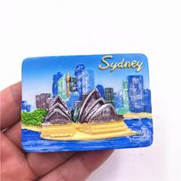 Australija Sidnėjus ir Melburnas 3D lankytinų vietų šaldytuvo magnetas - Kūrybiškas turistinis suvenyras