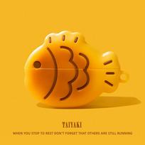 3D Taiyaki animacinis ausinių dėklas AirPods 4 2024 belaidžių ausinių įkrovimo dangtelis AirPods Pro 2 1 2 3 ausinių priedai for AirPods 4