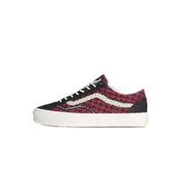 Vans Premium Old Skool Knit Pack - Geo Check Bordeaux Red Unisex Sneakers VN000EFKBRD 46