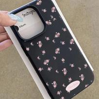 Apple 16 Pro Max/iPhone 15/14 Plus Gėlių odos tekstūros minkštas apsauginis dėklas iPhone 13 Pro