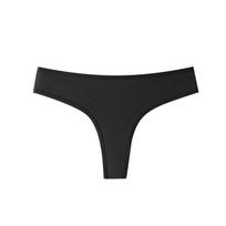 Moteriškos seksualios stringai medvilniniai žemo liemens apatiniai Intimates XS juoda