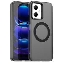 Dėklas Poco X5 5G, Dėklas Poco X5 X6 X7 Pro 5G, Permatomas saldainių spalvos matinis magnetinis smūgiams atsparus apsauginis buferis For Poco X5 5G juoda