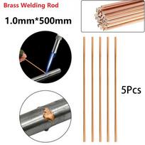 5 vnt. 1.0/1.5/2.0/2.5/3.2mmx500mm žalvario suvirinimo strypas viela elektrodas litavimo strypas 5pcs
