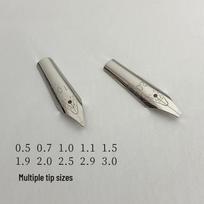 Tibetan Fountain Pen Nibs: 0.5/1.0/2.0/3.0 Replaceable Iridium Pen Tips 0.7mm