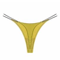 Lycra smulkiai dryžuotas medvilninis T formos stringas moterims – Seksualus, patogus, kvėpuojantis G stringas su plonomis petnešėlėmis Large