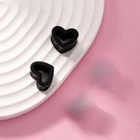 2pcs Heart Shaped Silicone Ear Plugs, Multi-Color, Material, Sexy Body Piercing Jewelry, Suitable for Women & Men, Great Gift for Birthday 12mm
