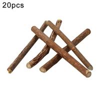 15/20 vnt. Naminių gyvūnų kačių kačiukų užkandžiai Matatabi kramtukai Molarinis valymas Dantų žaislas 20Pcs