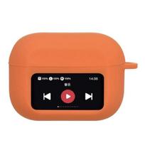 Silikoninis dėklas ausinėms, suderinamas su Bluetooth, skirtas AirPods, smūgiams atsparus, belaidžių ausinių įkrovimo dėklo dangtelis su ekranu, ausinių apsauginis apvalkalas, įmautė